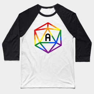 Asexual Aromantic Agender Pride Rainbow Dice Baseball T-Shirt